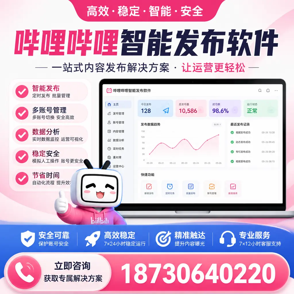 哔哩哔哩智能发布软件选型对比：哪个更适合 临高 的你？